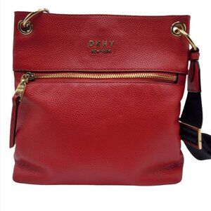 Women's Red Leather Crossbody